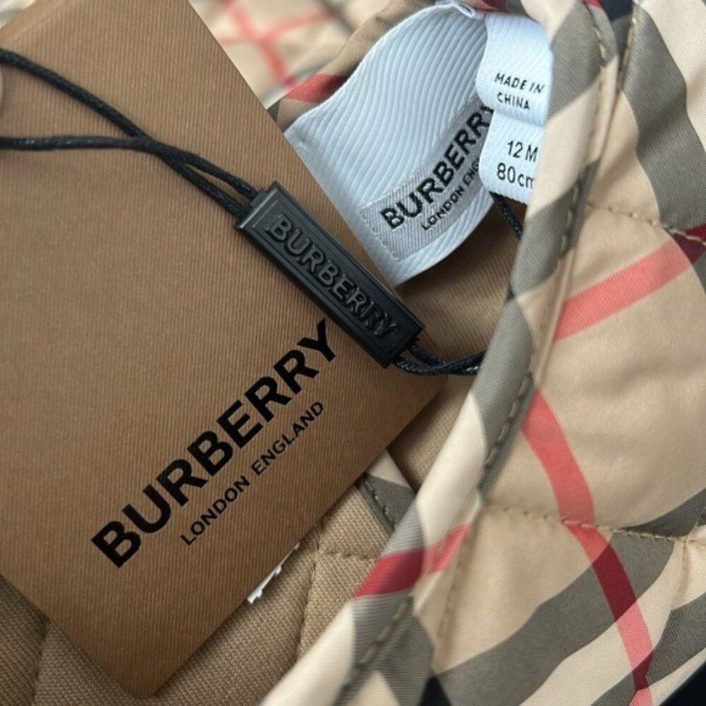 Burberry Halima Check-Print Quilted Jumper, NWT, Size 12 Mos - Picture 12 of 14